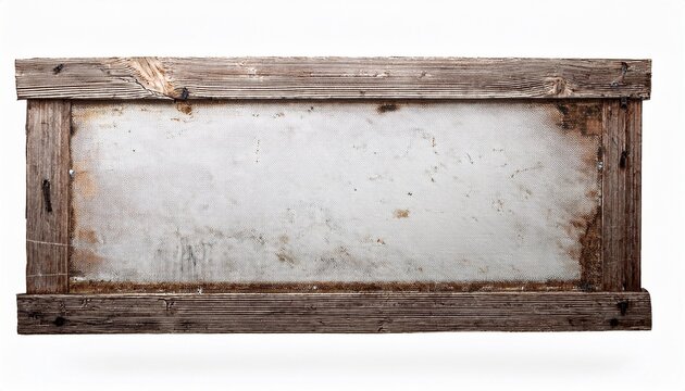 dirty white board isolated on white background