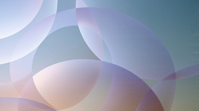 Soft gradient background composed of overlapping translucent circular forms dissolving into one another at low opacity, clean abstract texture ideal for health and wellness apps,