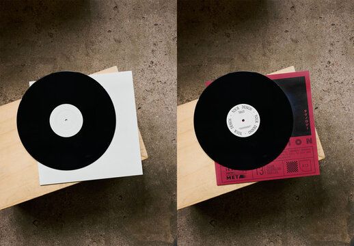 Mockup Of Customized Lp And Cover