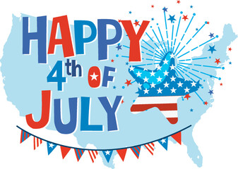 Obraz premium 4th july independence day