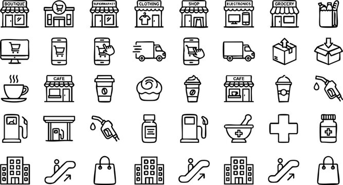 Augmented reality and virtual reality technology line icon set for digital innovation and metaverse concepts with line art metaverse technology innovation