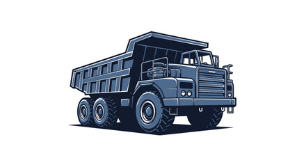 Industrial dumper truck for heavy mining and hauling © melia
