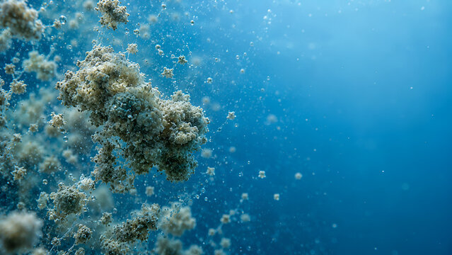 Close Up Formation of Water Flocs During Coagulation and Flocculation Process in Water Treatment System