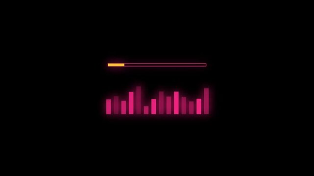 Minimal terminal loading cursor with scanline data blocks and electric ticks