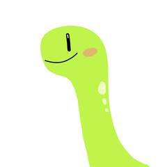 Green brachiosaurus © Rani