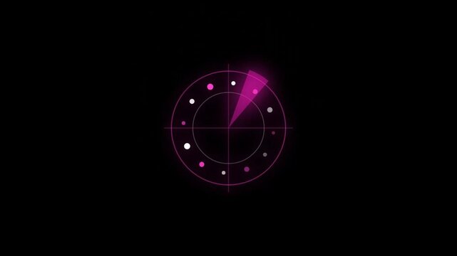 Circular waveform loading display with radial audio waves and soft pulses
