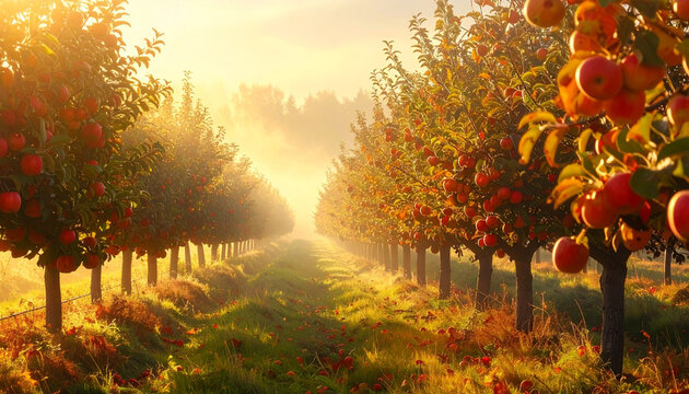 Apple Garden Landscape
