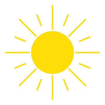 Symbol Sonne mit Sonnenstrahlen