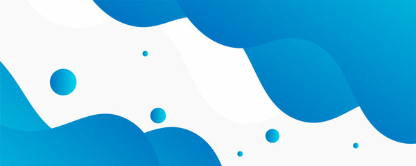 Fototapeta premium Modern Abstract Background with Retro Memphis Element and Fluid Liquid Vibrant Blue Gradient Color