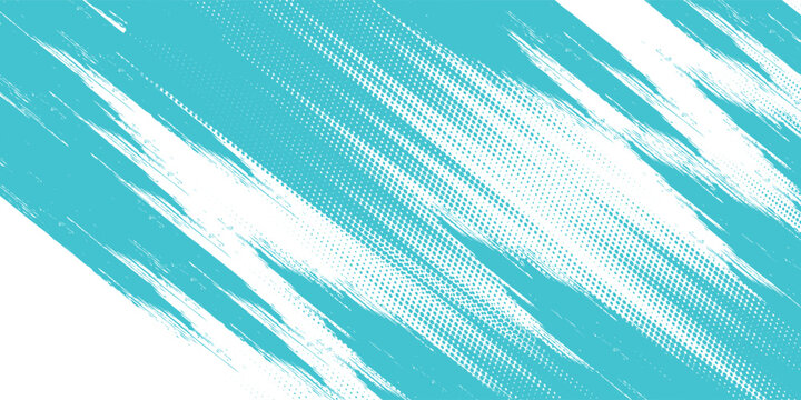 Abstract frame in light blue tone on a white background. Sporty design in grunge style. Illustration for sports, athletics, training, workout, etc.