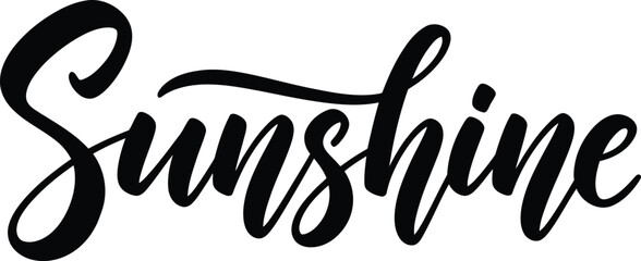 Elegant sunshine typography on white background © MDSOFIUL
