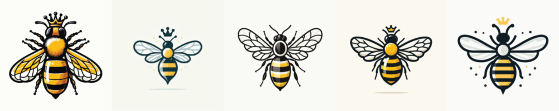 Queen Bee Vector Illustration