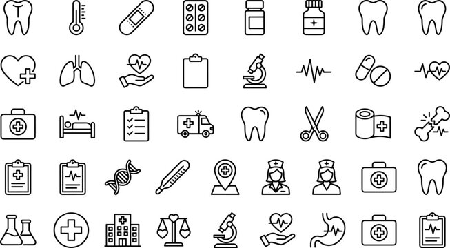 Here&rsquo;s the optimized metadata for your uploaded medical icon set illustration, tailored for