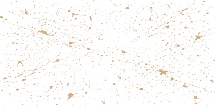 Abstract Splatter Texture: A striking abstract background featuring a chaotic yet artistic splatter pattern of beige and brown paint droplets on a white canvas.