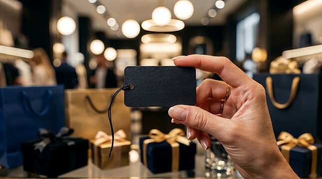 Hand holding smartphone taking photo gifts.
