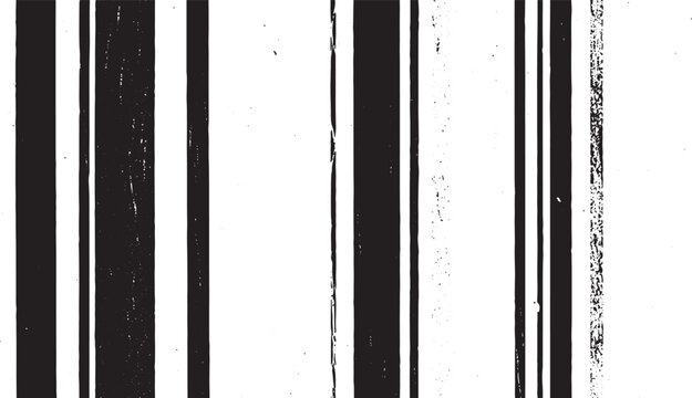 Vintage Vertical Stripe Grunge Background: Distressed Black Ink Line Overlay Pattern