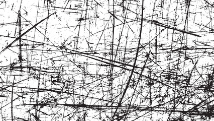 Obraz premium Abstract Grunge Scratch Texture Background with Distressed Black Lines