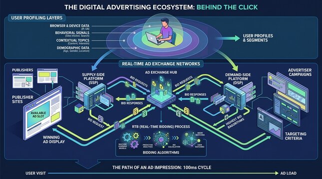 Exploring the Digital Advertising Ecosystem Behind User Clicks
