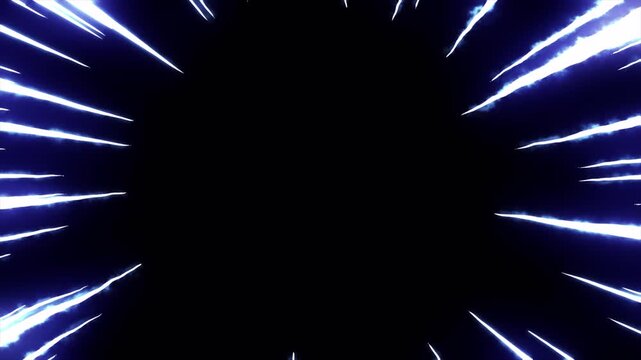 Dynamic Anime Style Speed Lines Concentric Effect Background.
