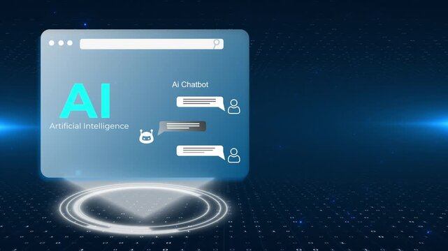 Chat with Ai concept, generating text, image using artificial intelligence
