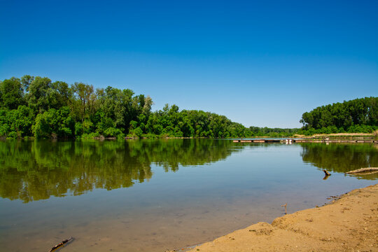 Martely backwater of the Tisza river