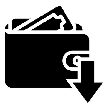  wallet withdrawal Glyph Icon