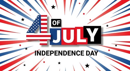Obraz premium 4th of july independence day celebration background