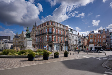 Fototapeta premium Ghent(Gante) is a port city located in northwest Belgium, at the confluence of the Lys and Scheldt rivers.