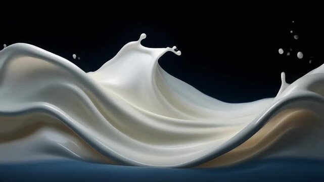 abstract milk wave motion clean background