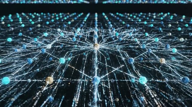 Abstract Digital Network Representing Data Connectivity and Futuristic Information Technology Concepts and Global Communication Systems