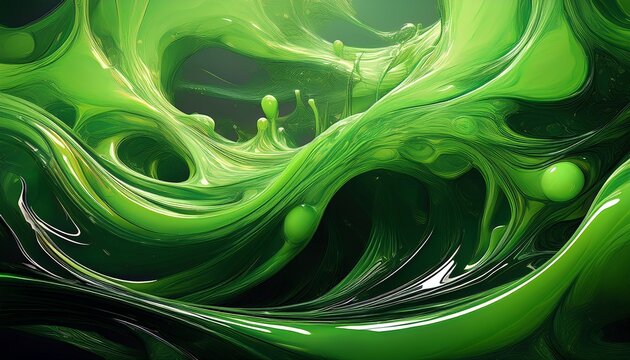 abstract background green slime