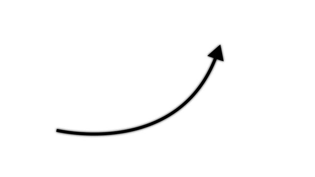 Rising financial data,. Market Recovery Concept. Business line animation, Business chart growth animation. Business analysis, improvement, business