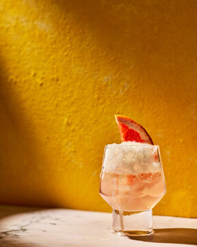 Citrus Cocktail in Warm Golden Light