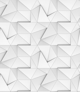 Architectural white pattern made from metal elements.
