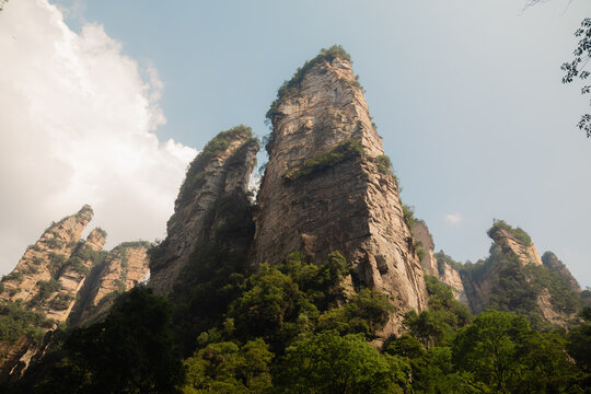 Sandstone giants of the Avatar Mountains