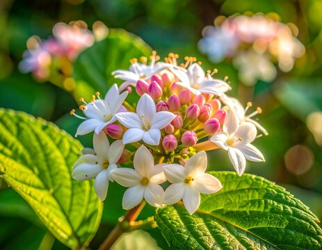 pink frangipani flower