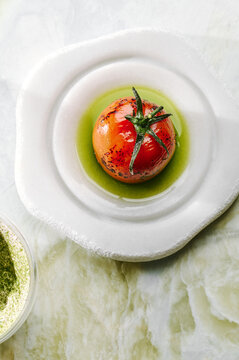 Whole fire roasted tomato 