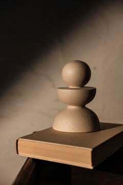 Conceptual abstract shape of a woman decor object
