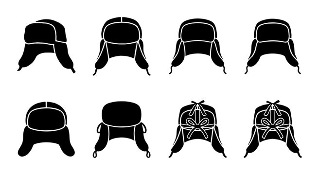 Winter Hats Collection Icons
