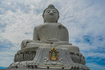 Obraz premium Big Buddha top tourist attraction in Phuket province Thailand