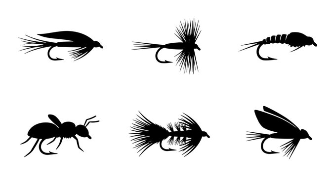 Fishing Lures Silhouettes Collection