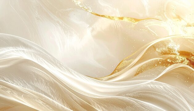 Elegant gold wave and luxury abstract satin texture エレガントな金の波とラグジュアリーな抽象的サテンテクスチャ　イラスト
