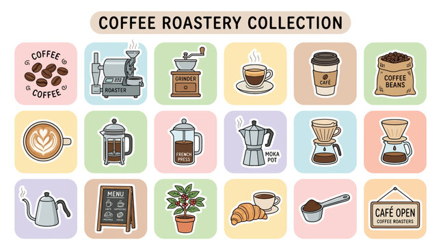 Coffee Roast Beans and Brewed Drinks.