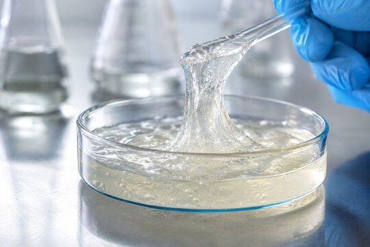 Testing Agar Gel Formation in Laboratory Dish