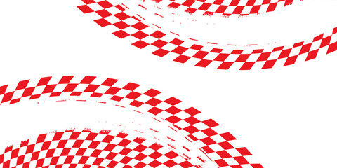 Fototapeta premium Red white tablecloth pattern lines. Gingham seamless pattern. Christmas backgroound