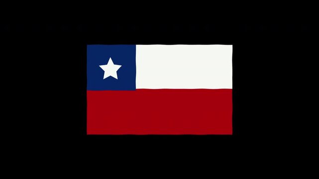 Waving American Flag Animation Loop for Motion Graphics and UI Design