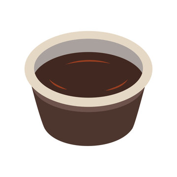 flat illustration of soy sauce container