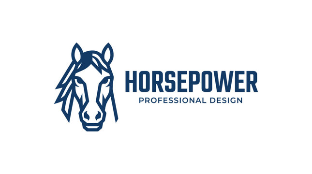 Minimalist Horse Head Logo Design for Branding.