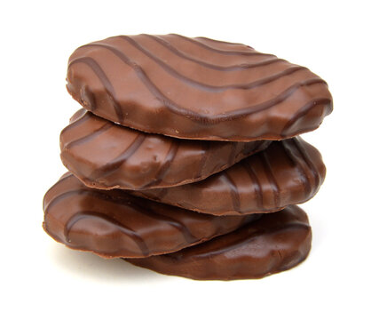 Chocolate candy isolated on white background