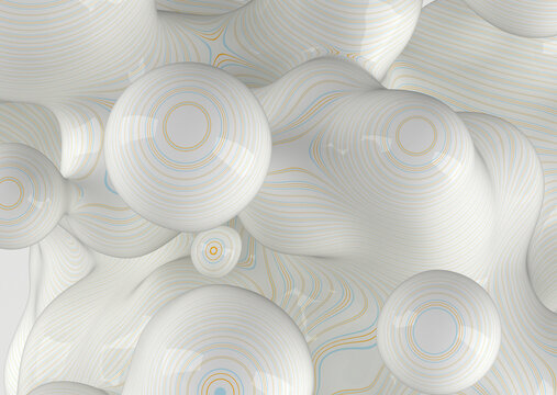 Patterns and Shapes of Circles on a Light Background